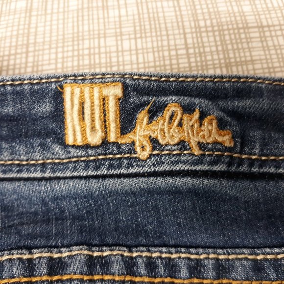 KUT from the Kloth Women's Catherine Slim Boyfriend Jeans Size 4 Cuffed Blue - Picture 9 of 16